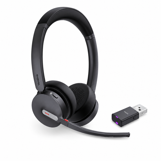 Micro-casque sans fil hybride DECT et Bluetooth Yealink WH64 DUO